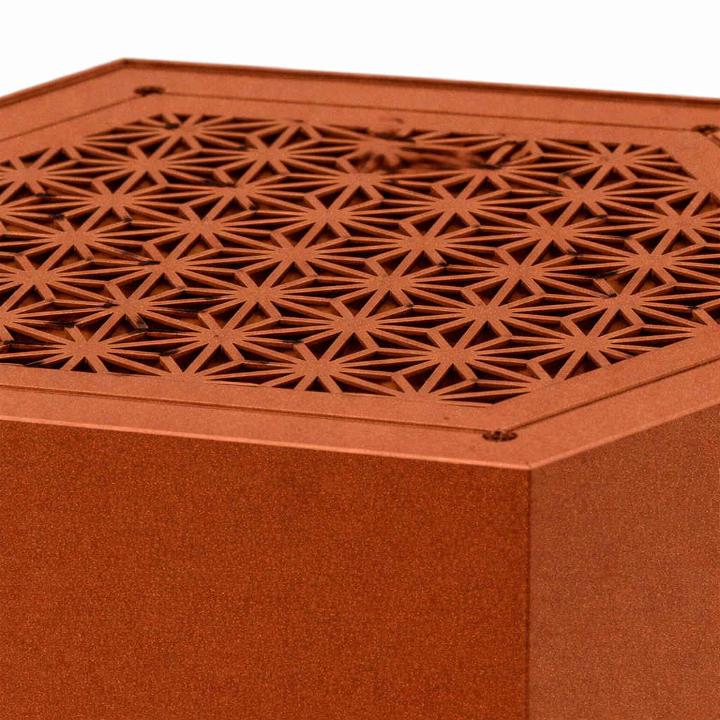 Rust Hex Smokeless Fire Pit