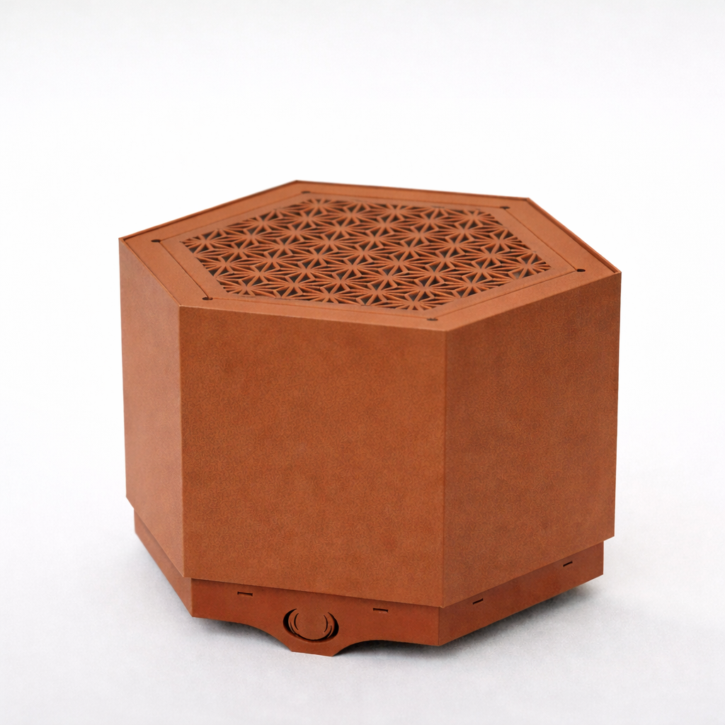 Rust Hex Smokeless Fire Pit