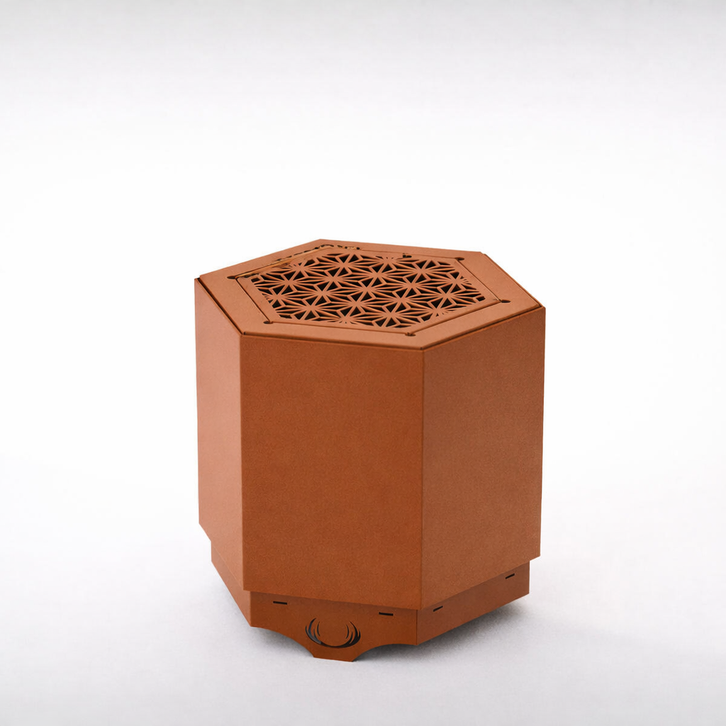 Rust Hex Smokeless Fire Pit