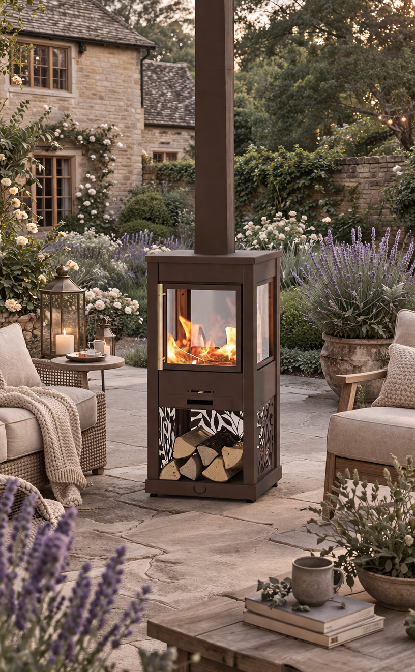 Brown & Bronze Hive Outdoor Stove