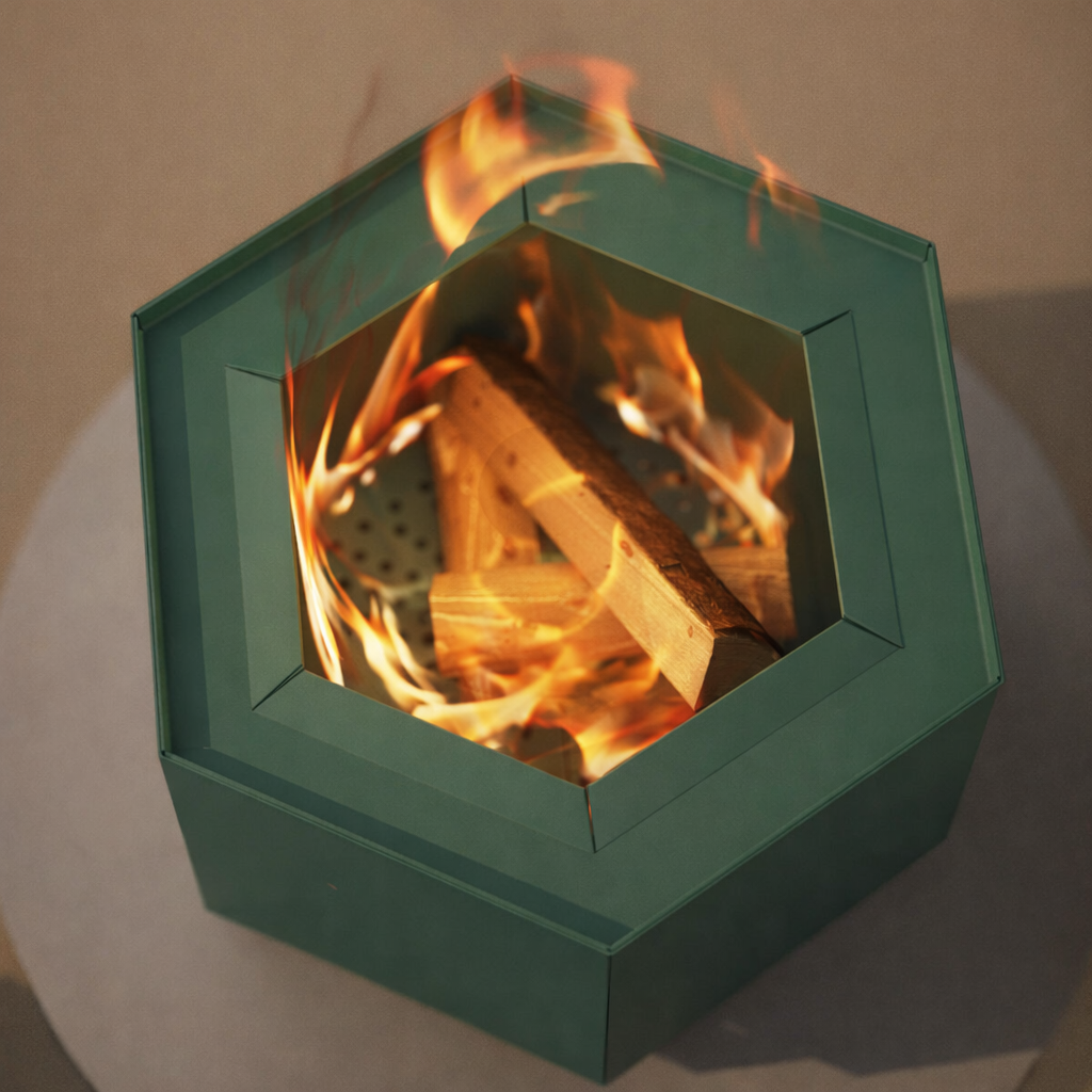Hex Smokeless fire pit green

