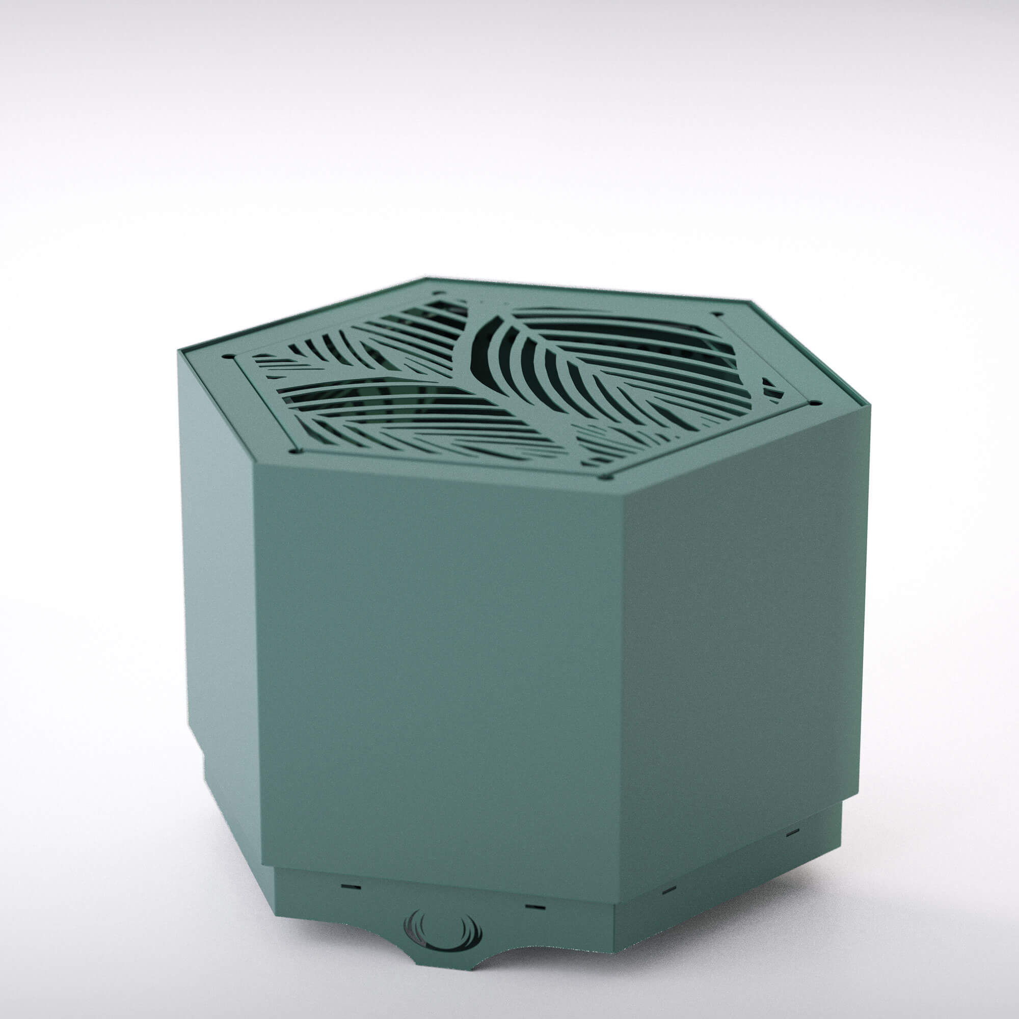 Green Hex Smokeless Fire Pit