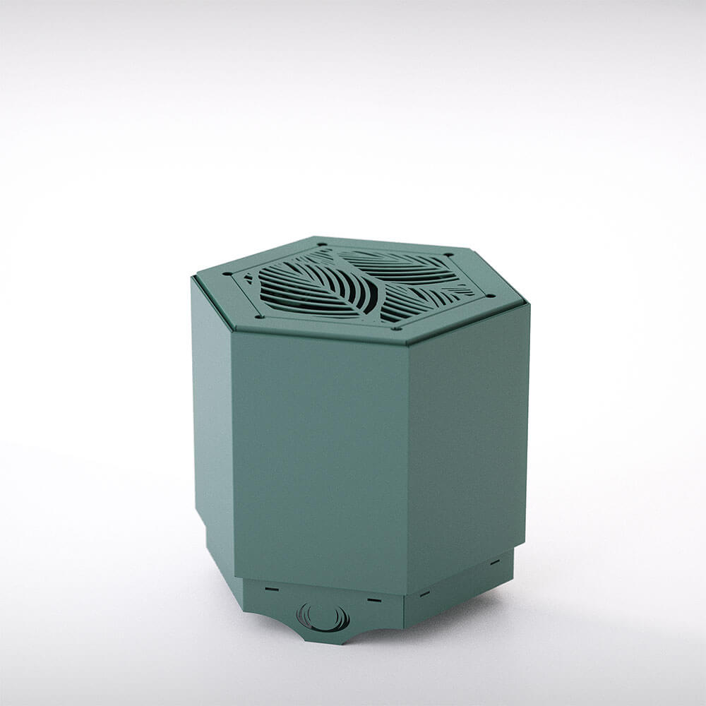 Green Hex Smokeless Fire Pit