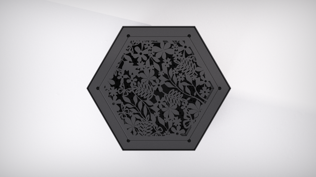 Grey Hex Smokeless Fire Pit