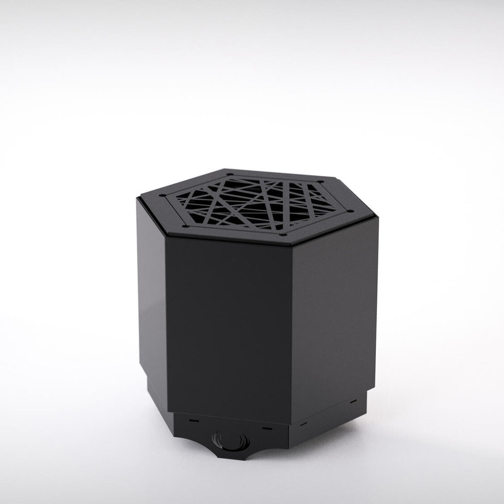 Black Hex Smokeless Fire Pit