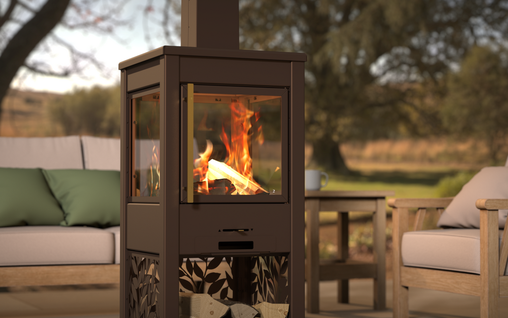 Brown & Bronze Hive Outdoor Stove