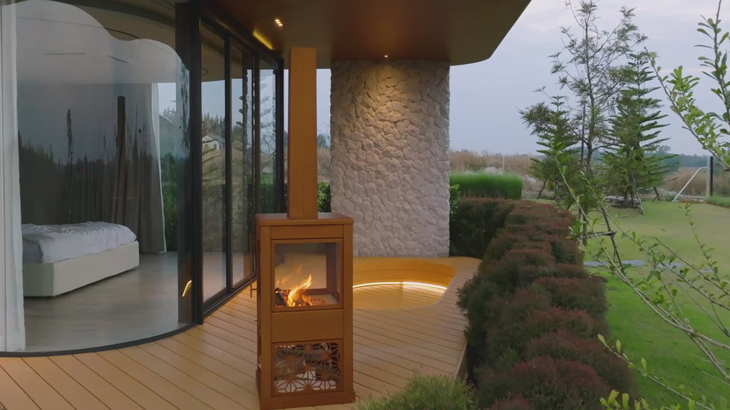 Green Hex Smokeless Fire Pit