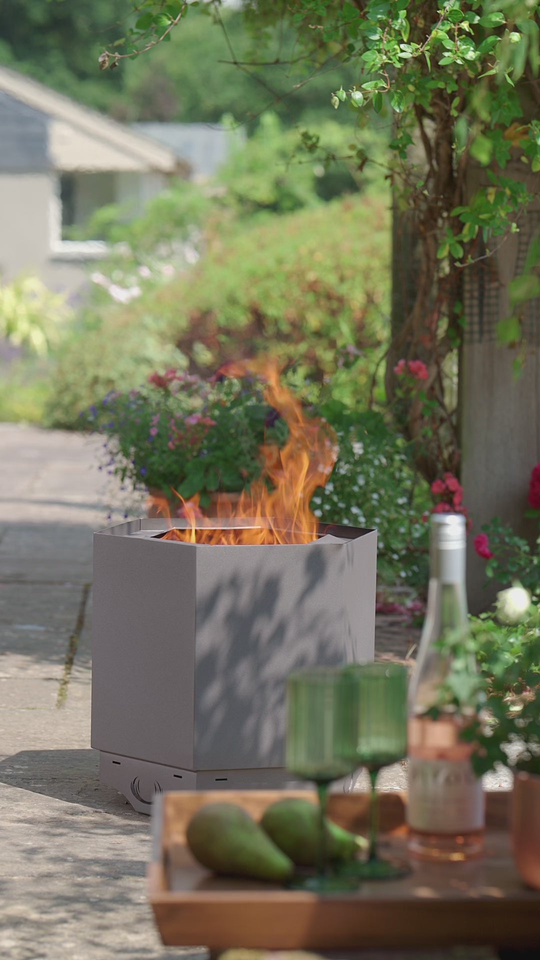 Green Hex Smokeless Fire Pit